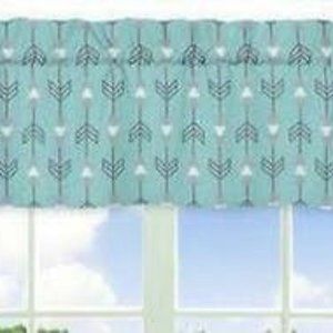 ARROW Print Window Valance Curtain For Sweet Jojo Designs Earth & Sky